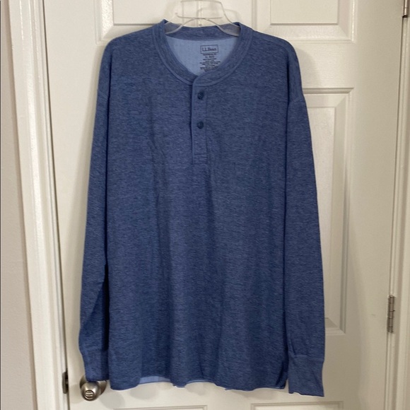 NWOT L.L. Bean Men's Two-Layer River Driver's Shirt®, Traditional Fit Henley - Picture 1 of 7